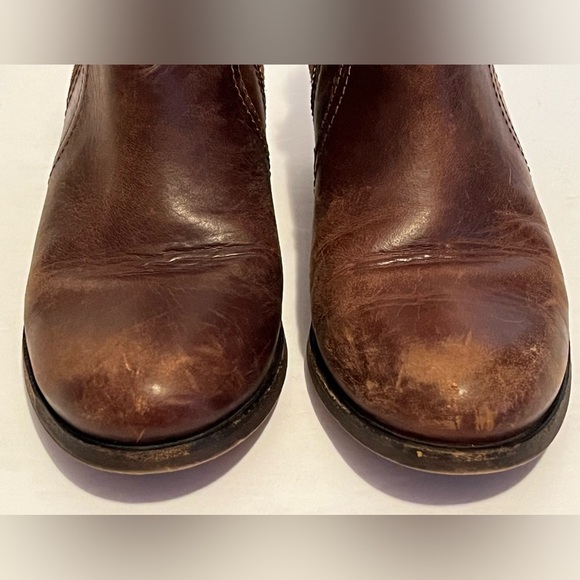 Clarks Maypearl Lilac Women's Booties in Dark Tan Leather & Suede Boots Size 5M - Picture 11 of 15